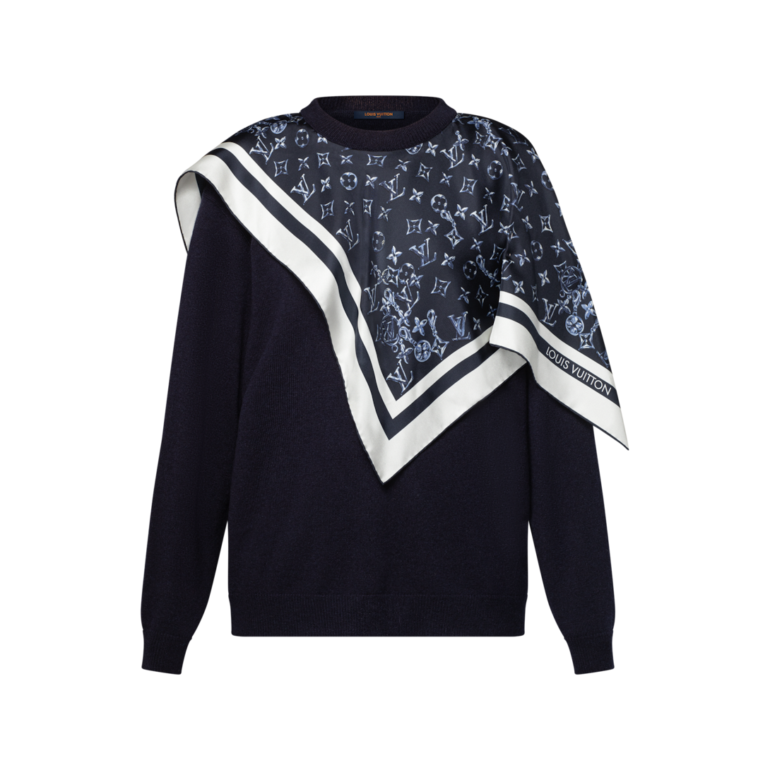 Silk Insert Cashmere Pullover - Ready-to-Wear | LOUIS VUITTON